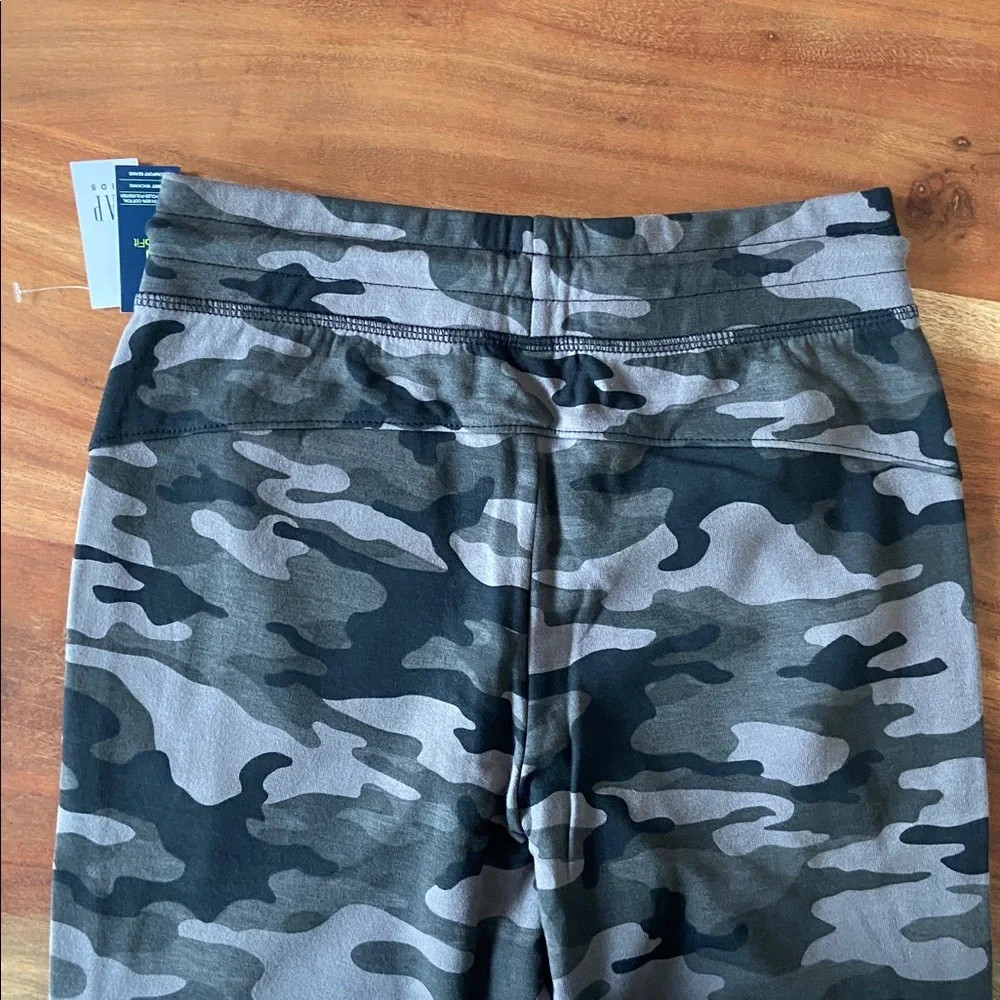 Gap Fit boys grey & black camo jogger sweat pant athletic sporty kids XL 12